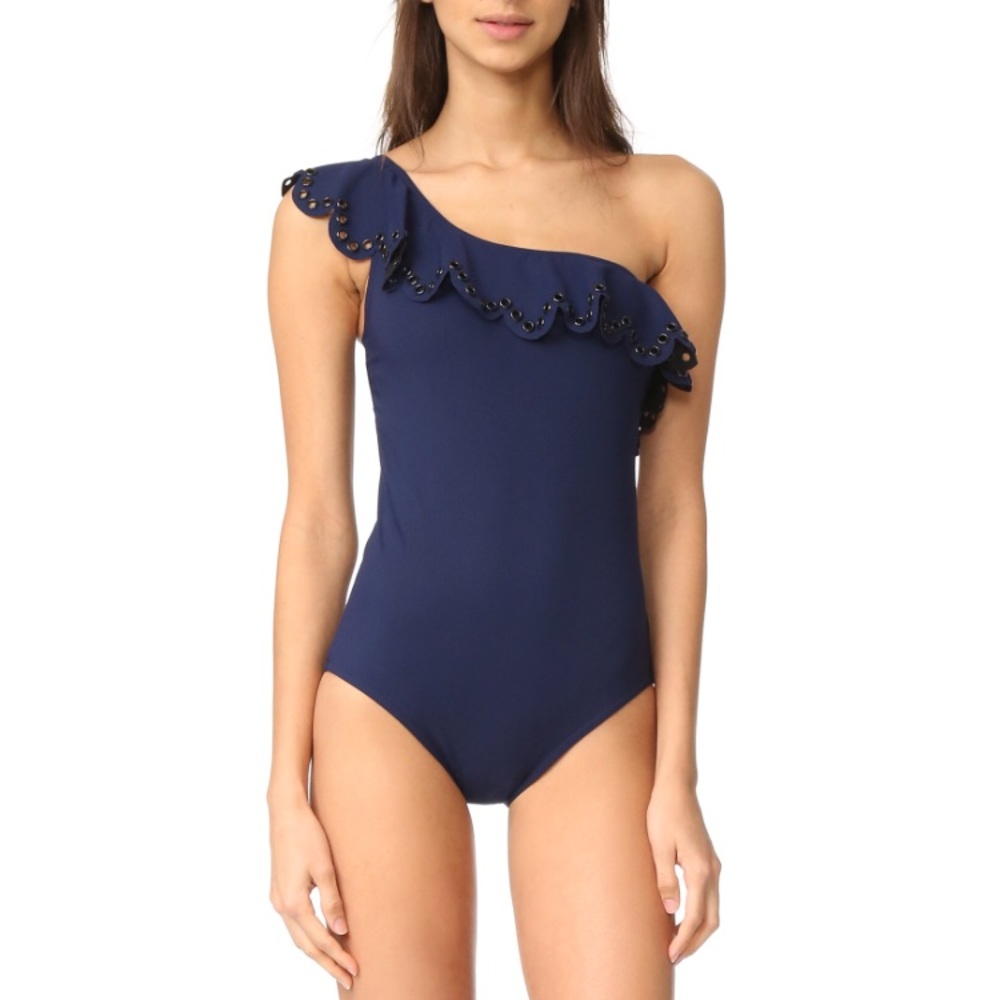 Karla Colletto navy grommet one piece swimsuit 12